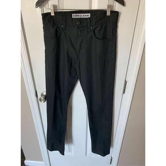 Express men’s jeans black size 30x32 - Picture 1 of 6
